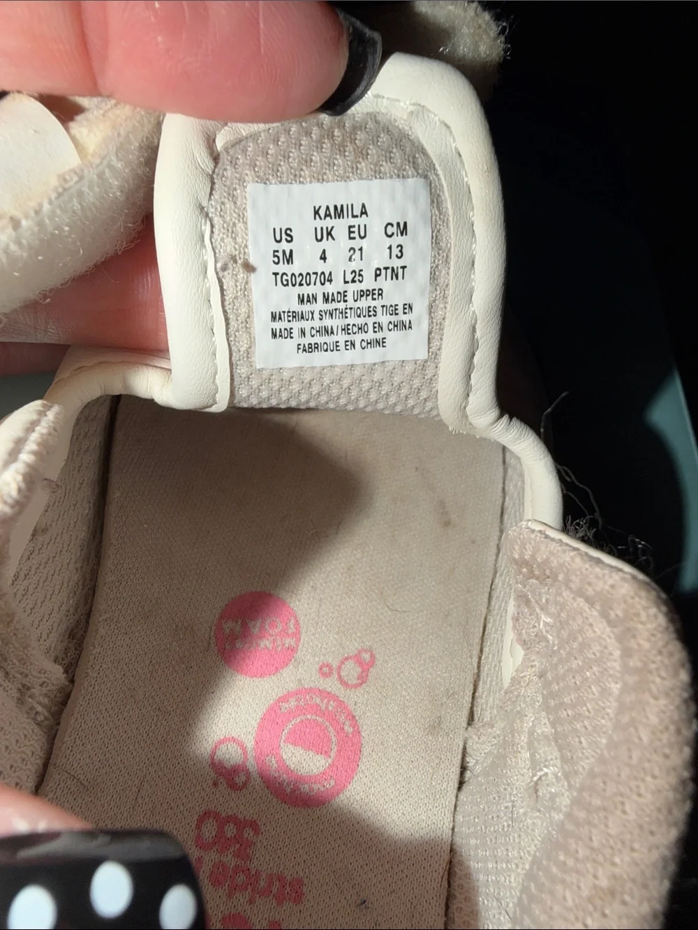 Stride Rite White toddler 5M Kamila shoes Velcro easy to wash